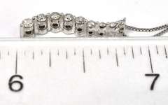 Precious 1/5CTW Diamond Journey-Style Necklace in White Gold
