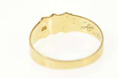 14K Yellow Gold Victorian Sim. Emerald Ornate Statement Ring