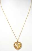 Ornate Heart Locket in 14KT Yellow Gold