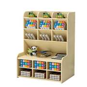 Wooden Pencil Pen Storage Box