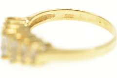 14K Yellow Gold Marquise Seven Stone Statement Band Ring