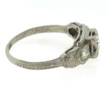 Charming Platinum Diamond Engagement Ring
