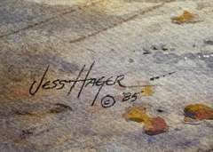 Jess Hager Lithograph On Paper Jess Hager