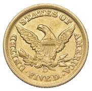 1852-D $5 Liberty Head Gold Half Eagle