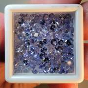 Large 10.06ct set of Tanzanite with vibrant colors