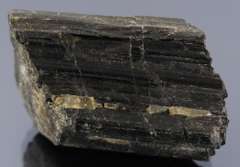 Huge! 128.85ct all natural uncut black Tourmaline