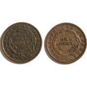 2 1837 Hard Times Tokens