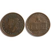 2 1837 Hard Times Tokens