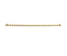Fabulous Italian Yellow Gold Oval Cancaved Link Bracelet