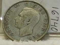Great Brit:  Sil. (500) 1938 2 Shilling, Geo VI