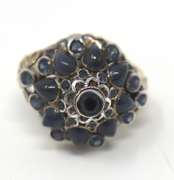 Beautiful Yellow Gold Thai Sapphire Princess Ring