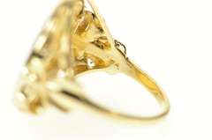 14K Yellow Gold 1993 1/10th Half Eagle $5 Coin Statement Ring