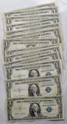 13 Circulated 1935 G $ 1 Silver Certificates