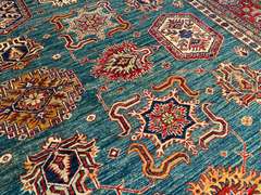 STUNNING FINE SUPER KAZAK RUG 8.9x12