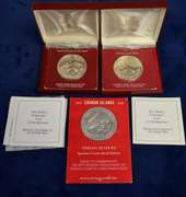 Three Caribbean Sterling Silver Coins