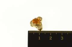 14K Yellow Gold Victorian Citrine Slide Bracelet Charm/Pendant