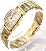 Vintage Jules Juergensen 14 K Gold Watch with 14 K Gold Band.