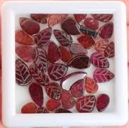 Fantastic 56.5ct collection of leaf cut Garnets