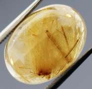 Captivating 7.09ct Golden Rutilated Quartz