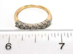 Sweet 7-Stone 0.43CTW Diamond Ring in 14KT Yellow Gold