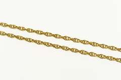 14K Yellow Gold 2.0mm Retro Rolling Cable Link Rope Chain Necklace