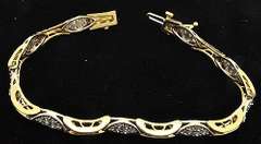 1+ctw Diamond Bracelet in 14kt Gold