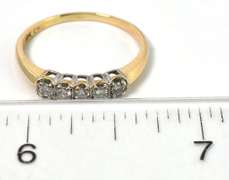 Sparkling 0.24CTW Diamond Band in Yellow Gold
