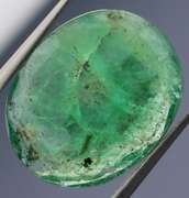 Flat cut! 6.13ct unheated Zambian Emerald