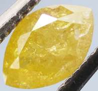 Rare .32ct marquise cut canary yellow Diamond