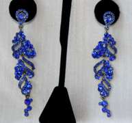 Set of Corn Flower Blue Color Fashion Design Earrings