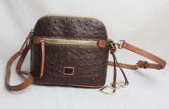 Dooney & Burke Ostrich Domed Crossbody