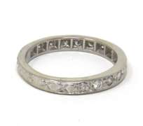 Dazzling White Gold Diamond Band