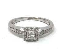 Dazzling White Gold Diamond Engagement Ring
