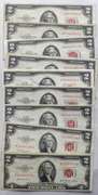 7 Various 1953 $ 2 US Notes & $ 2 1953 A Star Note