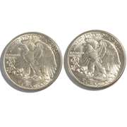 1942 1945 Frosty White BU Walker Half