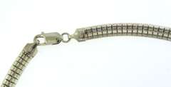 Italian Sterling Silver Omega Necklace
