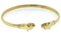 Outstanding 18kt Panther Bangle Bracelet