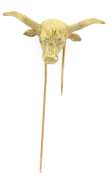 Impressive 18kt Bull Cufflinks and Pin