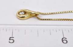 Lovely Diamond Pendant Necklace, 14KT