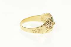 10K Yellow Gold Black Hills Leaf Graduated Statement Band Ring