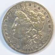 Ultra Rare 1895-S Morgan Silver Dollar. Key date