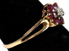 Lively 0.24CTW Ruby Ring in 14KT Yellow Gold
