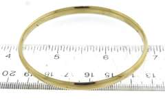 Powerful Yellow Gold Bangle Bracelet