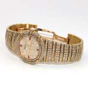 Very Rare and Collectable18kt Yellow Gold Diamond and Ruby Piaget Tanagra Watch
