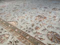 EXQUISITE SILK &WOOL MAHAL DESIGN RUG 9x12