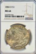 Gorgeous near Gem BU 1884-O Morgan Silver Dollar. NGC MS64