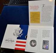 Lot Of 5 Uncirculated Commemorative Half Dollars. 1993 Bill Of rights, 2x 1995 Civil War Battlefield, 2x 2001 Capitol 200th Anniversary.