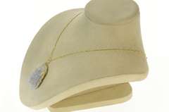 14K Yellow Gold Carved Green & Lavender Jadeite Cat Dragon Pendant