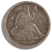 1837 Gobrecht No Star Small Date Half Dime