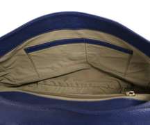 Authentic Versace Medusa Leather Blue Pebbled Shoulder Bag